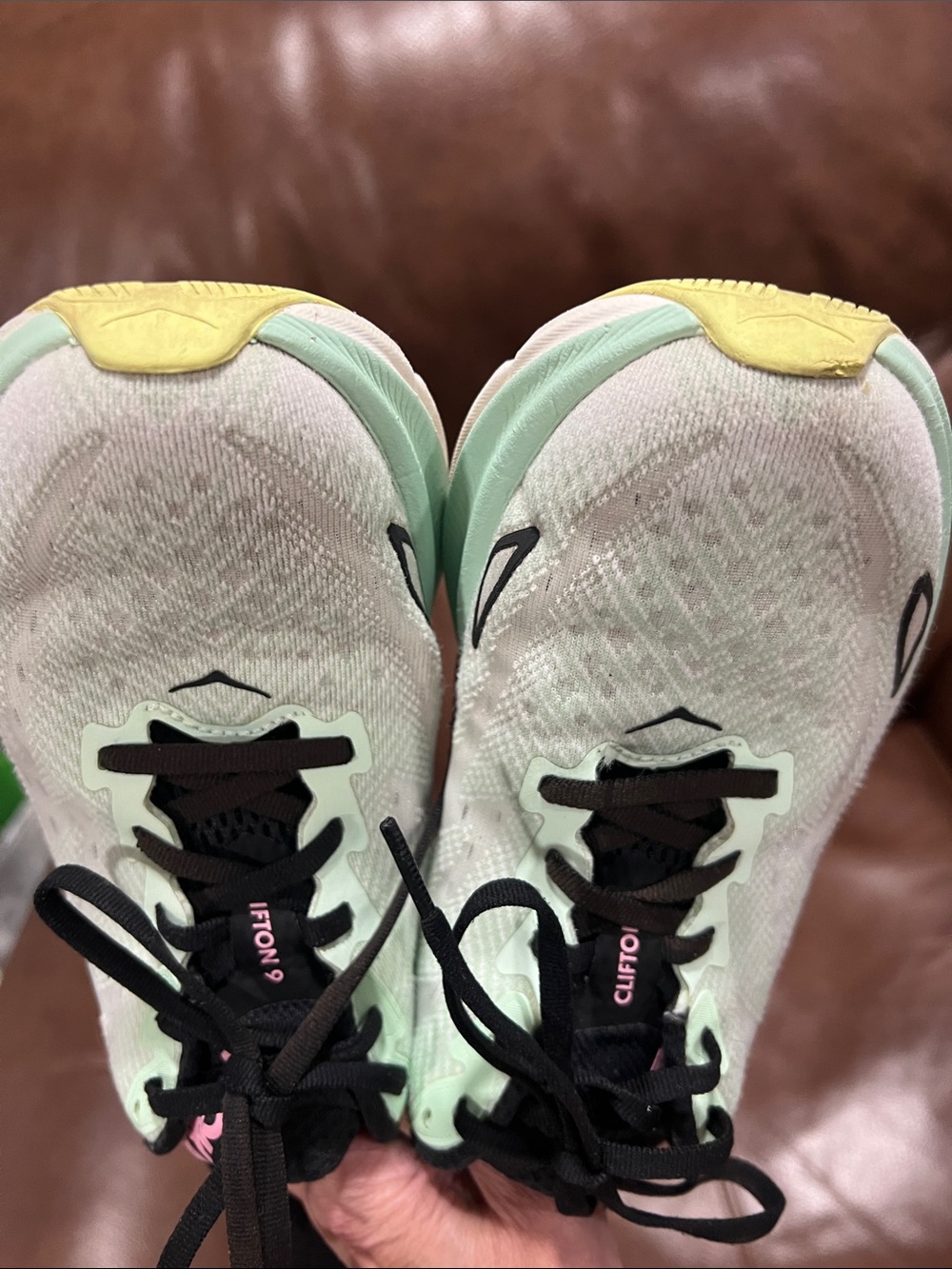Hoka Mint, Pink & Black Women's Cushioned Running Sneakers - Picture 14 of 15